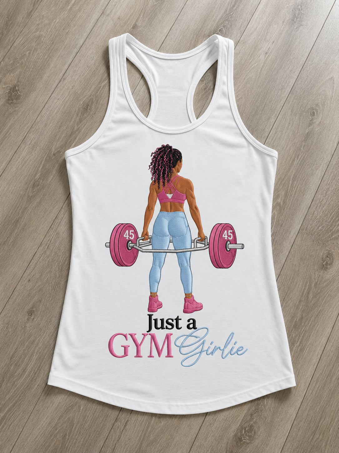 Just a GYM Girlie™ Racerback Tank