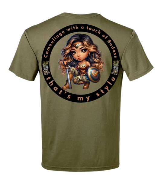 Camouflage with a touch of Badass that's my style