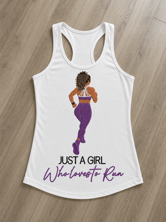 Just a Girl Who Loves to Run™ Racerback Tank