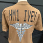 Customized Never Underestimate the Power of a Hospital Corpsman Military Uniform T-shirt