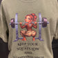 Keep your squats low and your standards high Military Themed T-shirt