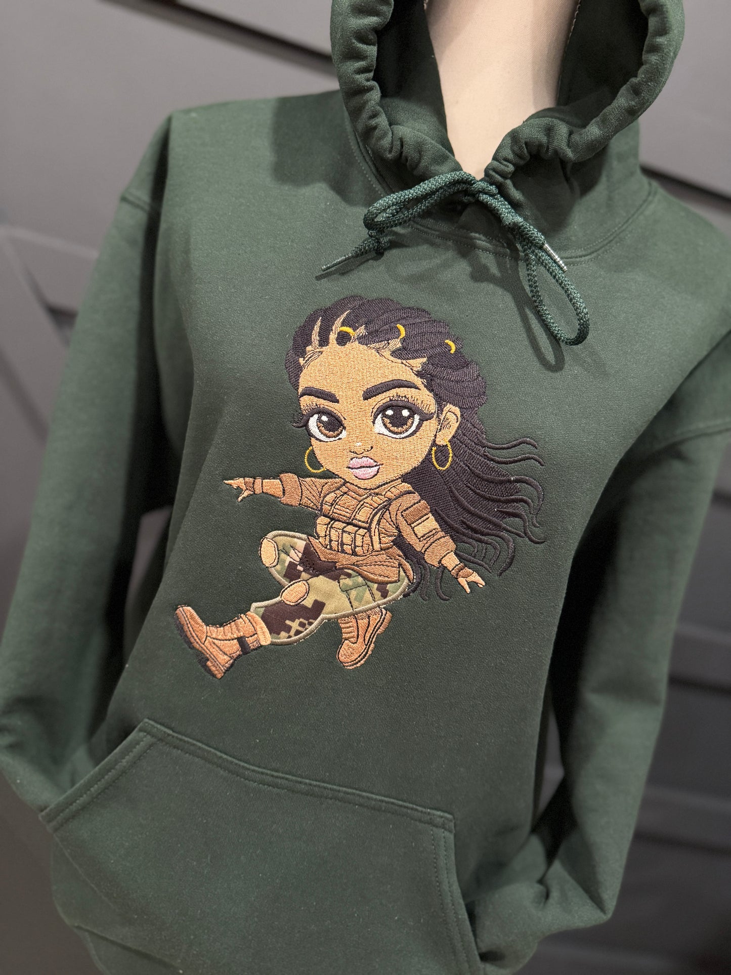 Fearless & Fierce Custom Embroidered Hoodie