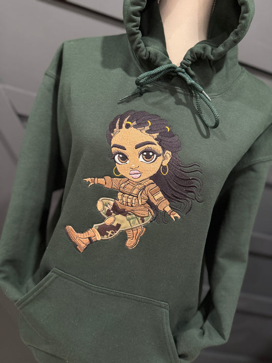 Fearless & Fierce Custom Embroidered Hoodie