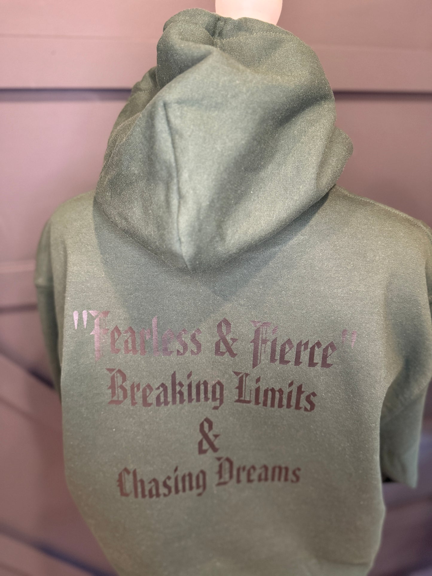 Fearless & Fierce Custom Embroidered Hoodie