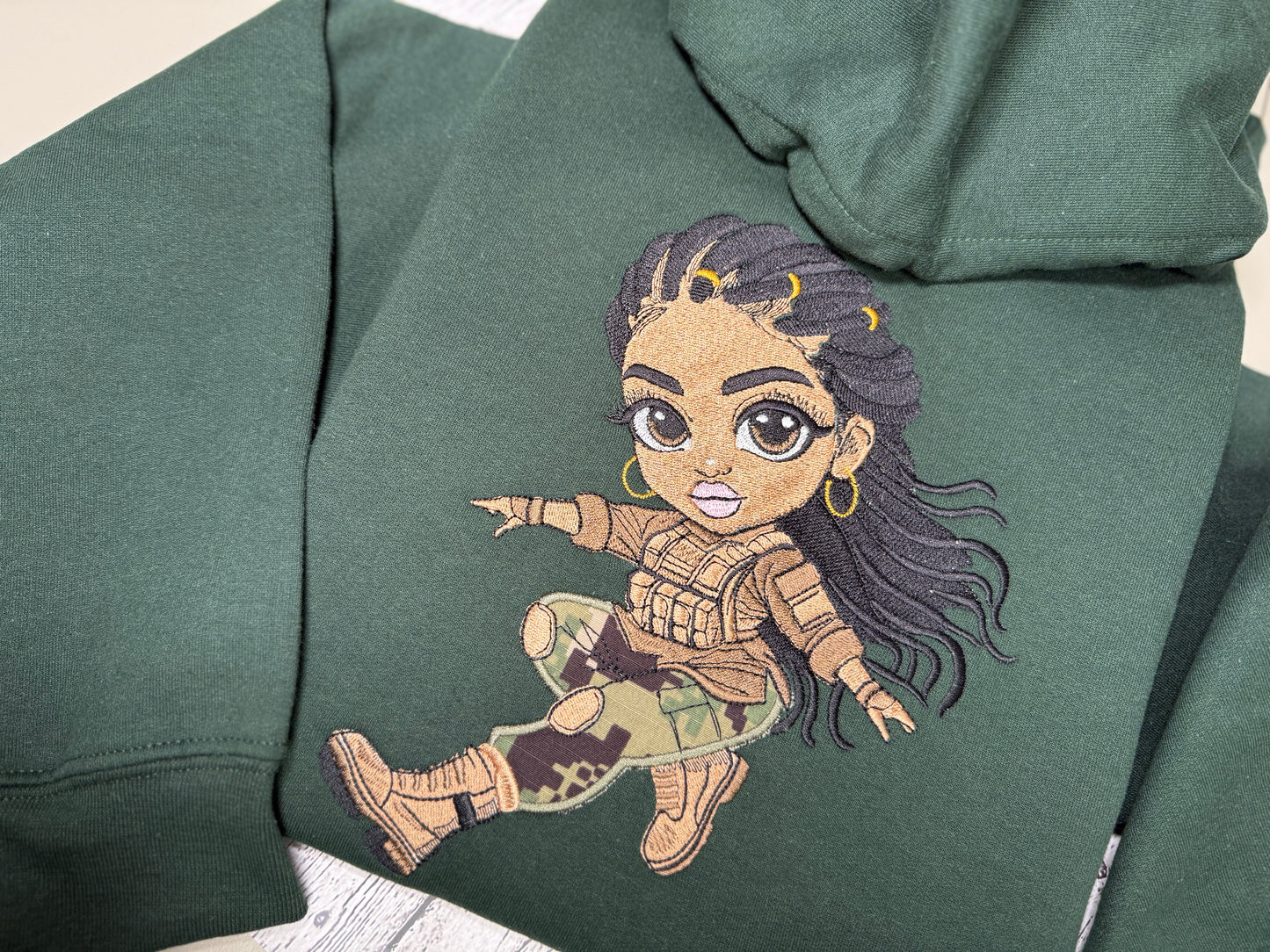 Fearless & Fierce Custom Embroidered Hoodie