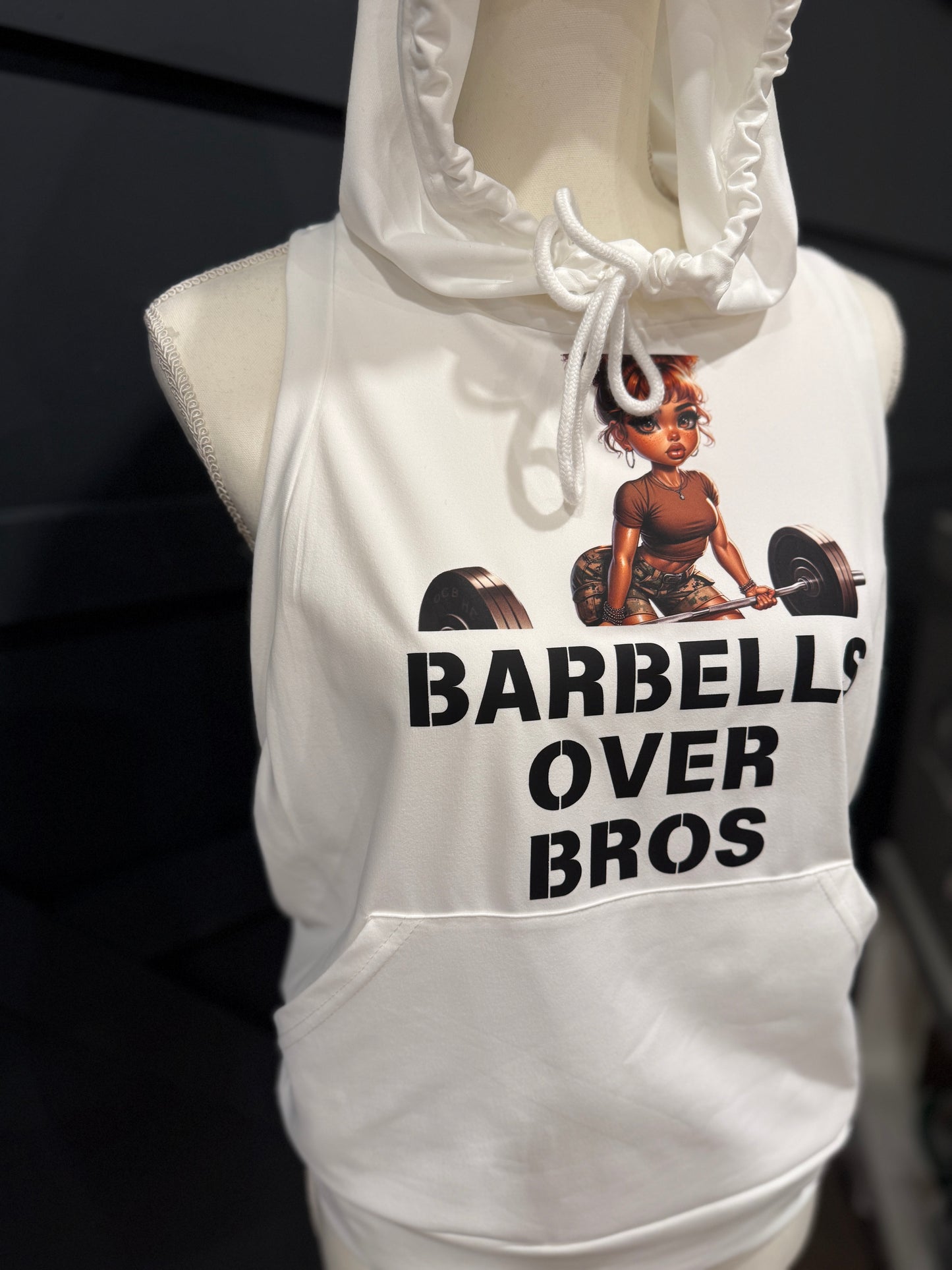 Barbells over Bros Women's Hooded Workout Top