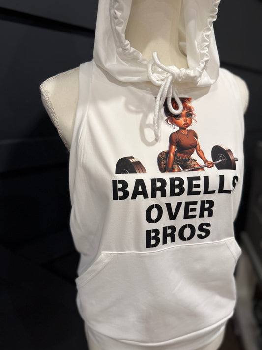 Barbells over Bros Women's Hooded Workout Top