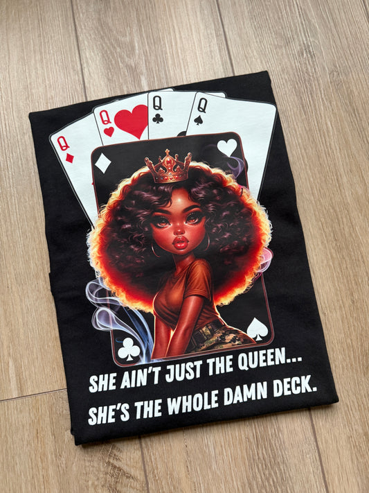 Crowned Queen Playing Card Tee