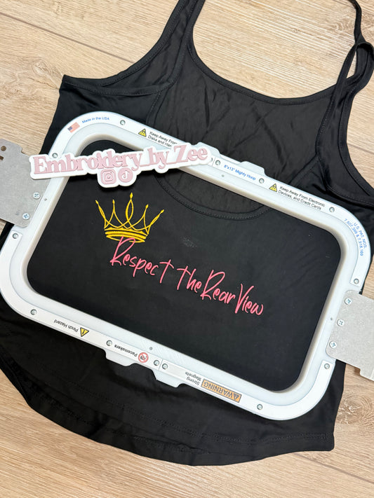 Respect the Rear View Tee | Back Day Gym Shirt | Women’s Fitness Statement Tee