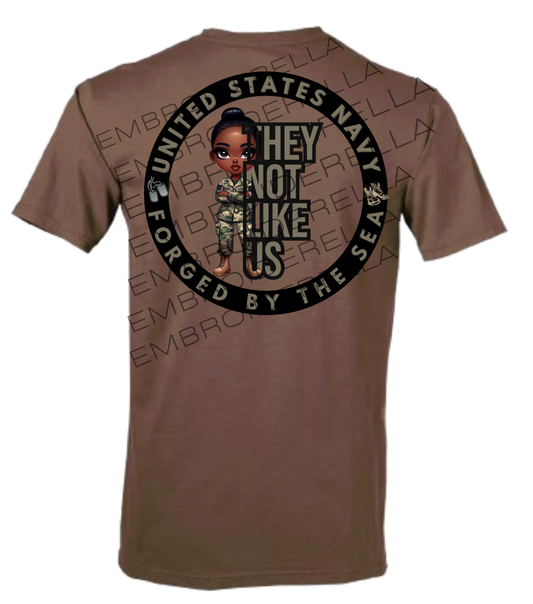 They Not Like Us United States Navy Uniform Shirt