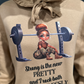 Strong is the New Pretty Military Themed Fitness Sweatshirt