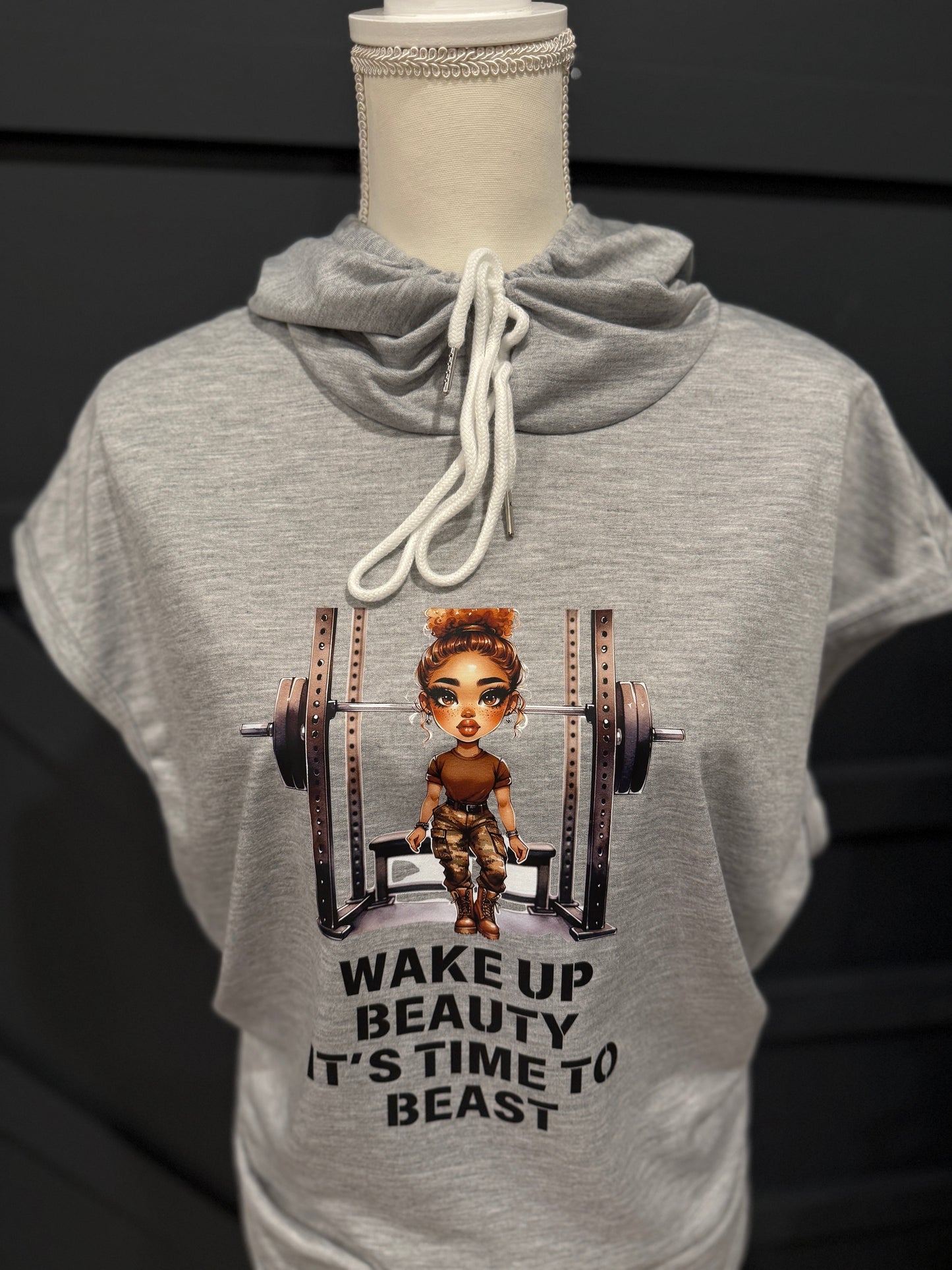 Sleeveless Hoodie Fitness Tee